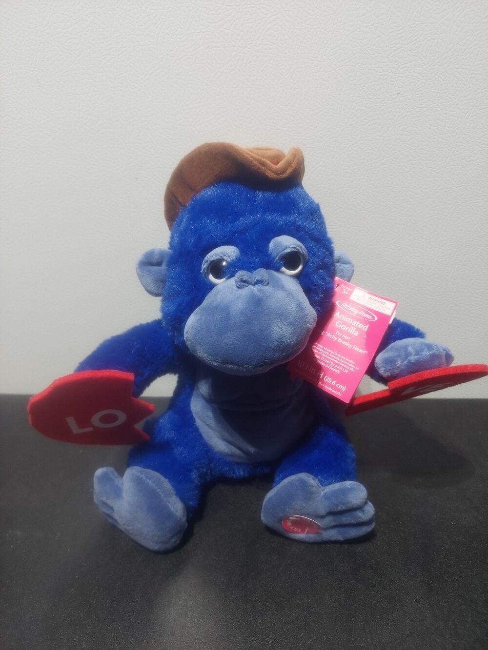 Animated Blue Gorilla Singing Achy Breaky Heart Holiday Home NWT 10” 2025